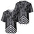 Aotearoa Taniko Pattern Baseball Jersey Poutama Mix Kowhai Flowers