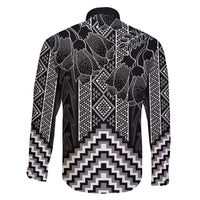 Aotearoa Taniko Pattern Family Matching Long Sleeve Bodycon Dress and Hawaiian Shirt Poutama Mix Kowhai Flowers
