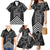 Aotearoa Taniko Pattern Family Matching Mermaid Dress and Hawaiian Shirt Poutama Mix Kowhai Flowers