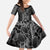 Aotearoa Taniko Pattern Family Matching Off The Shoulder Long Sleeve Dress and Hawaiian Shirt Poutama Mix Kowhai Flowers