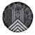 Aotearoa Taniko Pattern Spare Tire Cover Poutama Mix Kowhai Flowers
