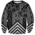 Aotearoa Taniko Pattern Sweatshirt Poutama Mix Kowhai Flowers