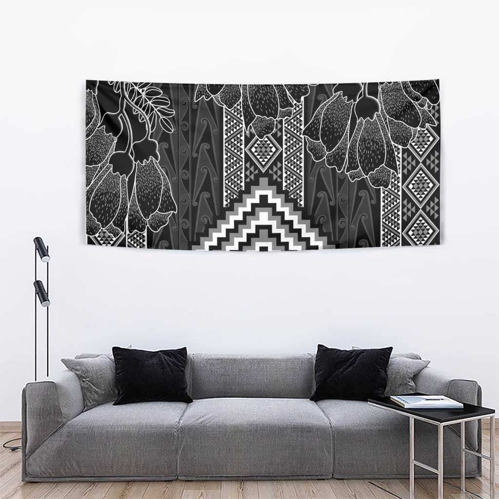 Aotearoa Taniko Pattern Tapestry Poutama Mix Kowhai Flowers