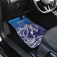 Samoa Manuia le Aso Tuto'atasi Siapo Motif Car Mats Warrior with Nifo Oti LT7 - Polynesian Pride