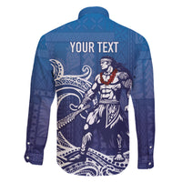 Samoa Manuia le Aso Tuto'atasi Siapo Motif Family Matching Short Sleeve Bodycon Dress and Hawaiian Shirt Warrior with Nifo Oti