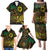 Vanuatu Personalized Aboriginal Arts Family Matching Puletasi and Hawaiian Shirt Turtle and Iguana Special - Polynesian Pride