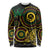 Vanuatu Personalized Aboriginal Arts Long Sleeve Shirt Turtle and Iguana Special - Polynesian Pride