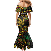Vanuatu Personalized Aboriginal Arts Mermaid Dress Turtle and Iguana Special - Polynesian Pride