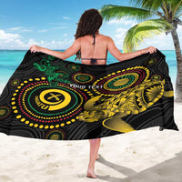 Vanuatu Personalized Aboriginal Arts Sarong Turtle and Iguana Special - Polynesian Pride