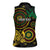 Vanuatu Personalized Aboriginal Arts Women Sleeveless Polo Shirt Turtle and Iguana Special - Polynesian Pride