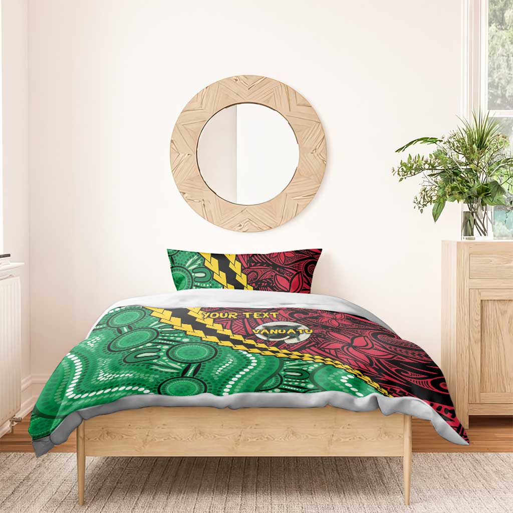 Vanuatu Personalized Tribal Bedding Set Aboriginal Inspired Mix Style - Polynesian Pride