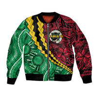 Vanuatu Personalized Tribal Bomber Jacket Aboriginal Inspired Mix Style LT7 Unisex Colorful - Polynesian Pride