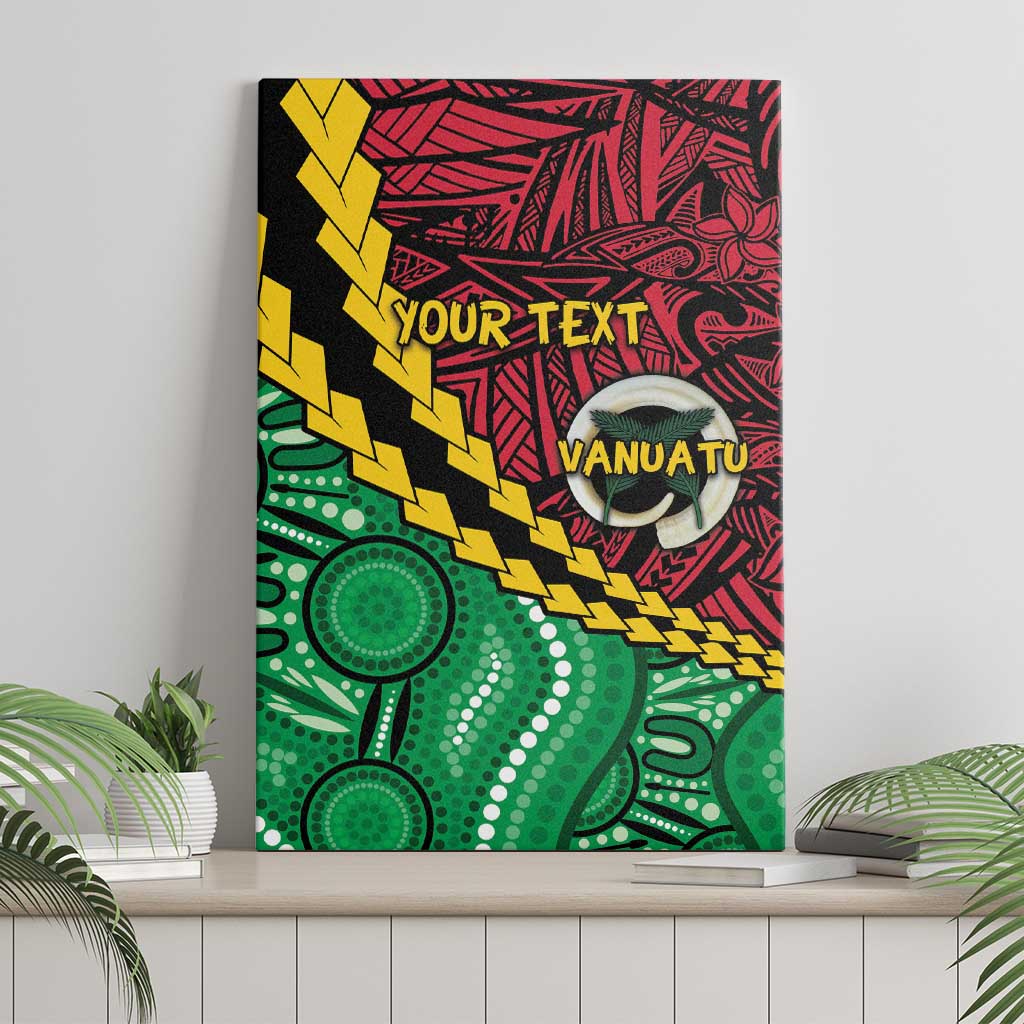 Vanuatu Personalized Tribal Canvas Wall Art Aboriginal Inspired Mix Style - Polynesian Pride