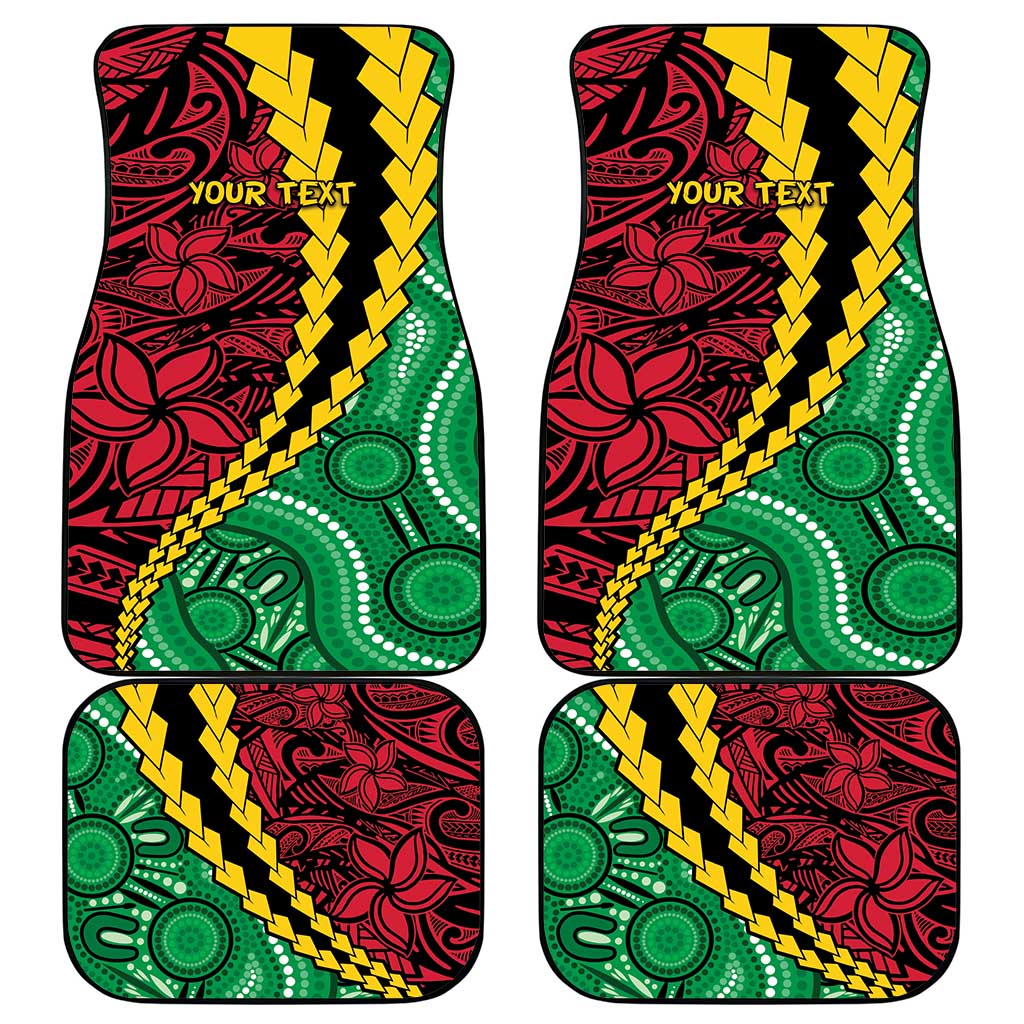 Vanuatu Personalized Tribal Car Mats Aboriginal Inspired Mix Style - Polynesian Pride