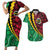 Vanuatu Personalized Tribal Couples Matching Short Sleeve Bodycon Dress and Hawaiian Shirt Aboriginal Inspired Mix Style - Polynesian Pride