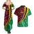 Vanuatu Personalized Tribal Couples Matching Summer Maxi Dress and Hawaiian Shirt Aboriginal Inspired Mix Style - Polynesian Pride