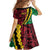 Vanuatu Personalized Tribal Family Matching Off Shoulder Short Dress and Hawaiian Shirt Aboriginal Inspired Mix Style - Polynesian Pride