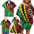 Vanuatu Personalized Tribal Family Matching Off Shoulder Short Dress and Hawaiian Shirt Aboriginal Inspired Mix Style - Polynesian Pride