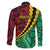 Vanuatu Personalized Tribal Family Matching Summer Maxi Dress and Hawaiian Shirt Aboriginal Inspired Mix Style - Polynesian Pride