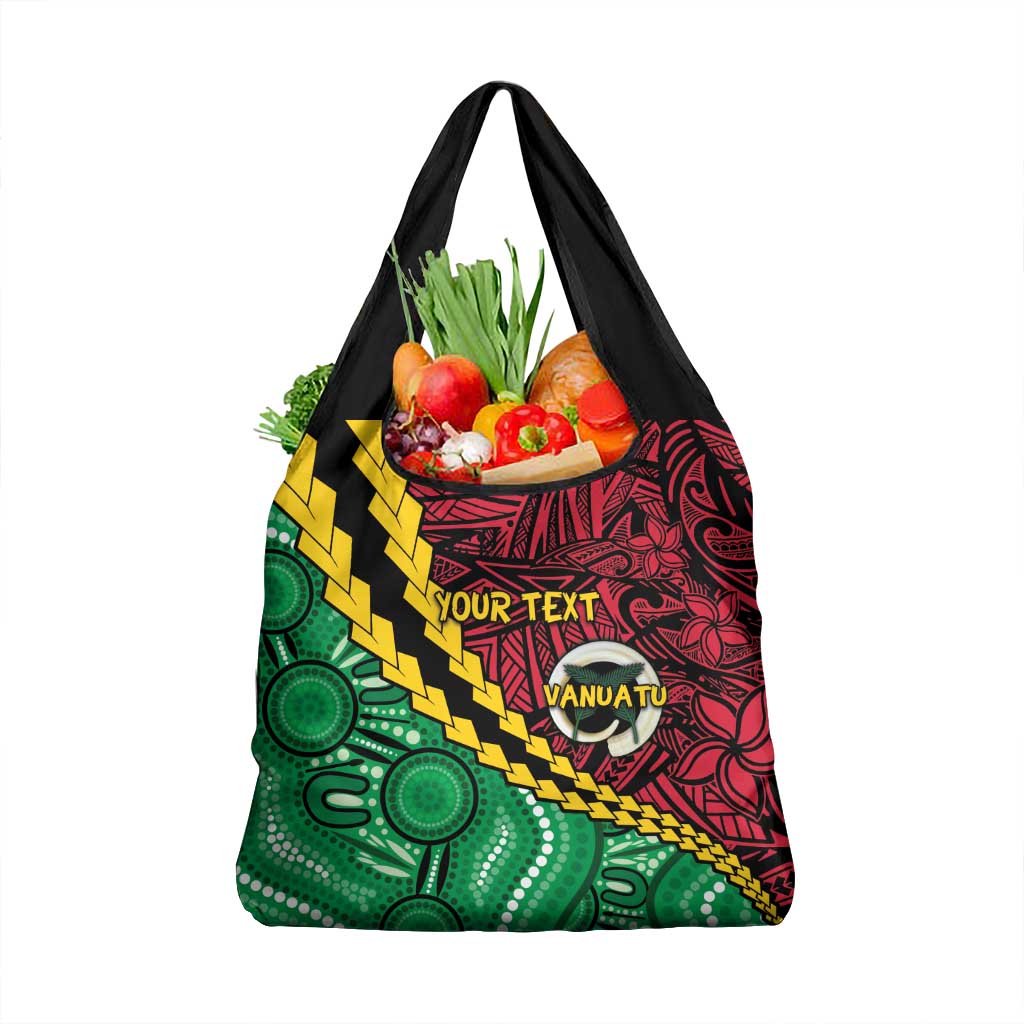 Vanuatu Personalized Tribal Grocery Bag Aboriginal Inspired Mix Style - Polynesian Pride