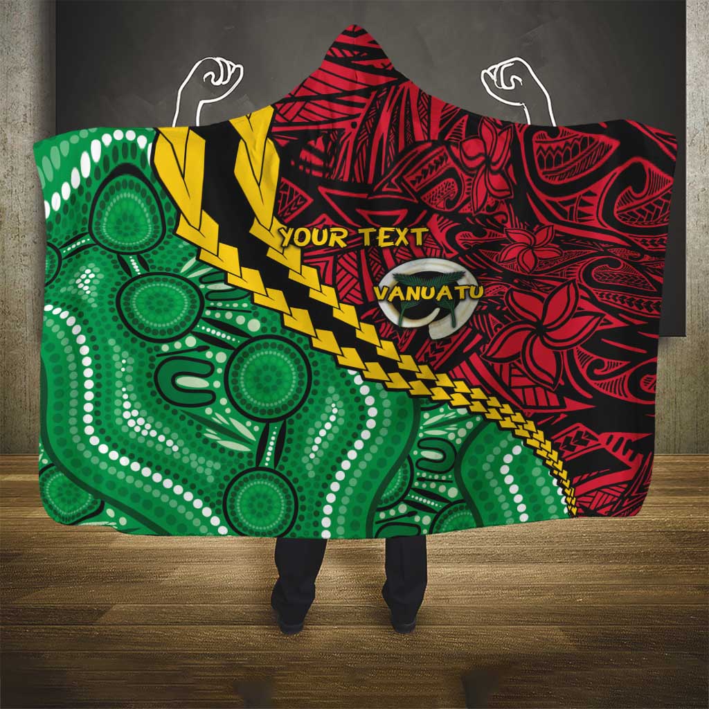 Vanuatu Personalized Tribal Hooded Blanket Aboriginal Inspired Mix Style - Polynesian Pride
