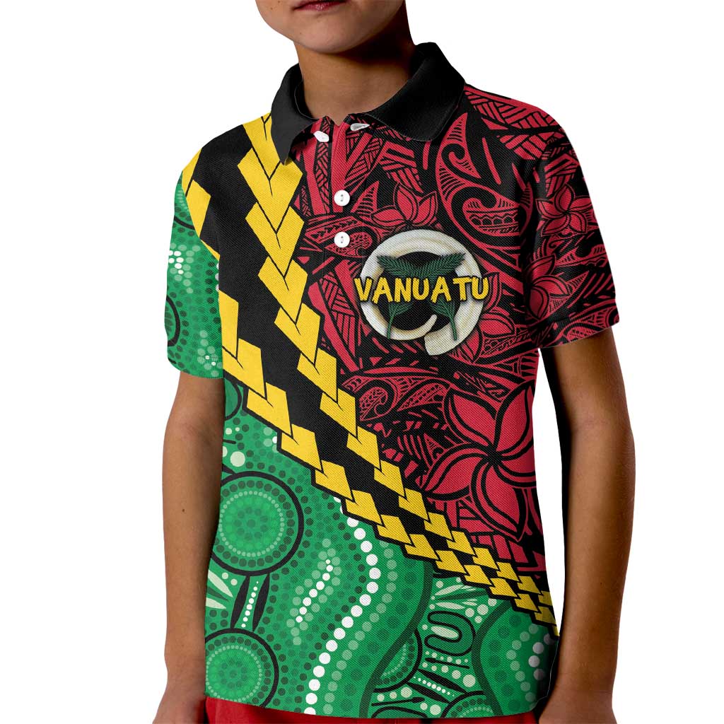 Vanuatu Personalized Tribal Kid Polo Shirt Aboriginal Inspired Mix Style - Polynesian Pride