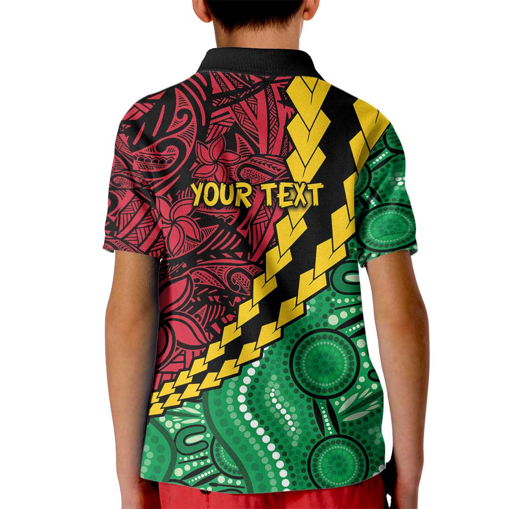 Vanuatu Personalized Tribal Kid Polo Shirt Aboriginal Inspired Mix Style - Polynesian Pride