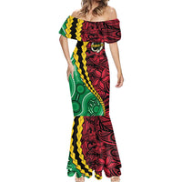 Vanuatu Personalized Tribal Mermaid Dress Aboriginal Inspired Mix Style - Polynesian Pride