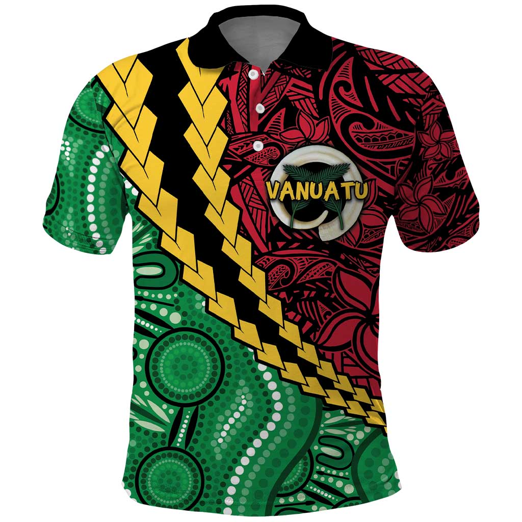 Vanuatu Personalized Tribal Polo Shirt Aboriginal Inspired Mix Style - Polynesian Pride