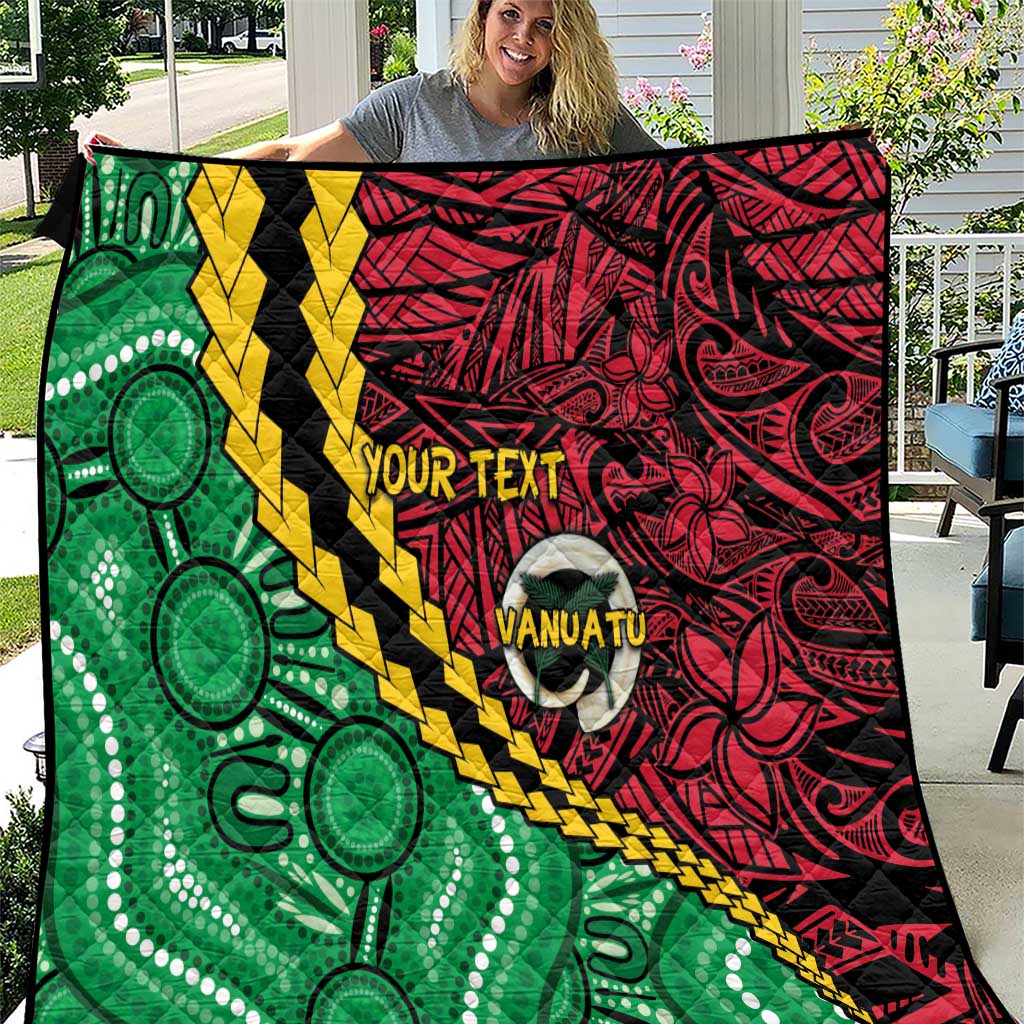 Vanuatu Personalized Tribal Quilt Aboriginal Inspired Mix Style - Polynesian Pride