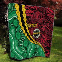 Vanuatu Personalized Tribal Quilt Aboriginal Inspired Mix Style - Polynesian Pride