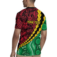 Vanuatu Personalized Tribal Rugby Jersey Aboriginal Inspired Mix Style - Polynesian Pride