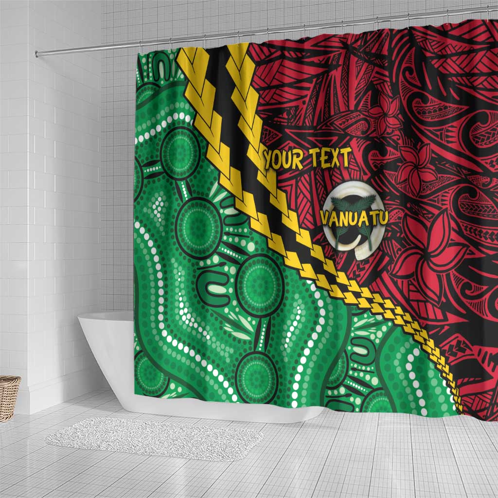 Vanuatu Personalized Tribal Shower Curtain Aboriginal Inspired Mix Style - Polynesian Pride
