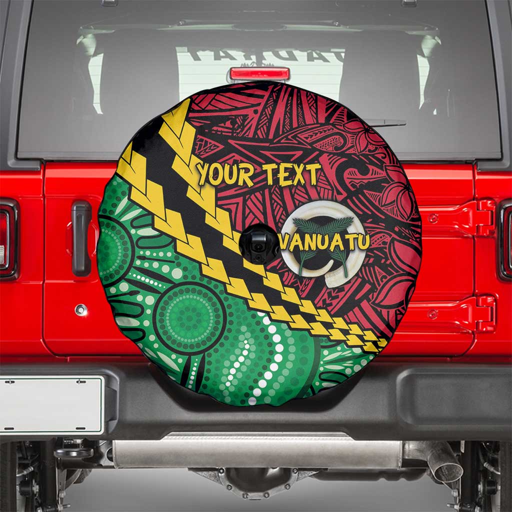 Vanuatu Personalized Tribal Spare Tire Cover Aboriginal Inspired Mix Style - Polynesian Pride