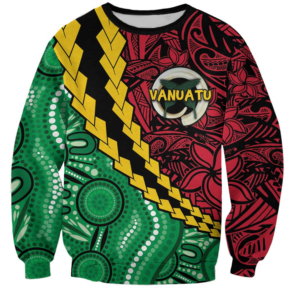 Vanuatu Personalized Tribal Sweatshirt Aboriginal Inspired Mix Style - Polynesian Pride
