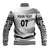 Personalised Fiji Rugby Baseball Jacket Kaiviti WC 2023 Jersey Replica - White LT7 - Polynesian Pride