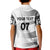 Personalised Fiji Rugby Kid Polo Shirt Kaiviti WC 2023 Jersey Replica - White LT7 - Polynesian Pride