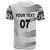 Personalised Fiji Rugby T Shirt Kaiviti WC 2023 Jersey Replica - White LT7 - Polynesian Pride