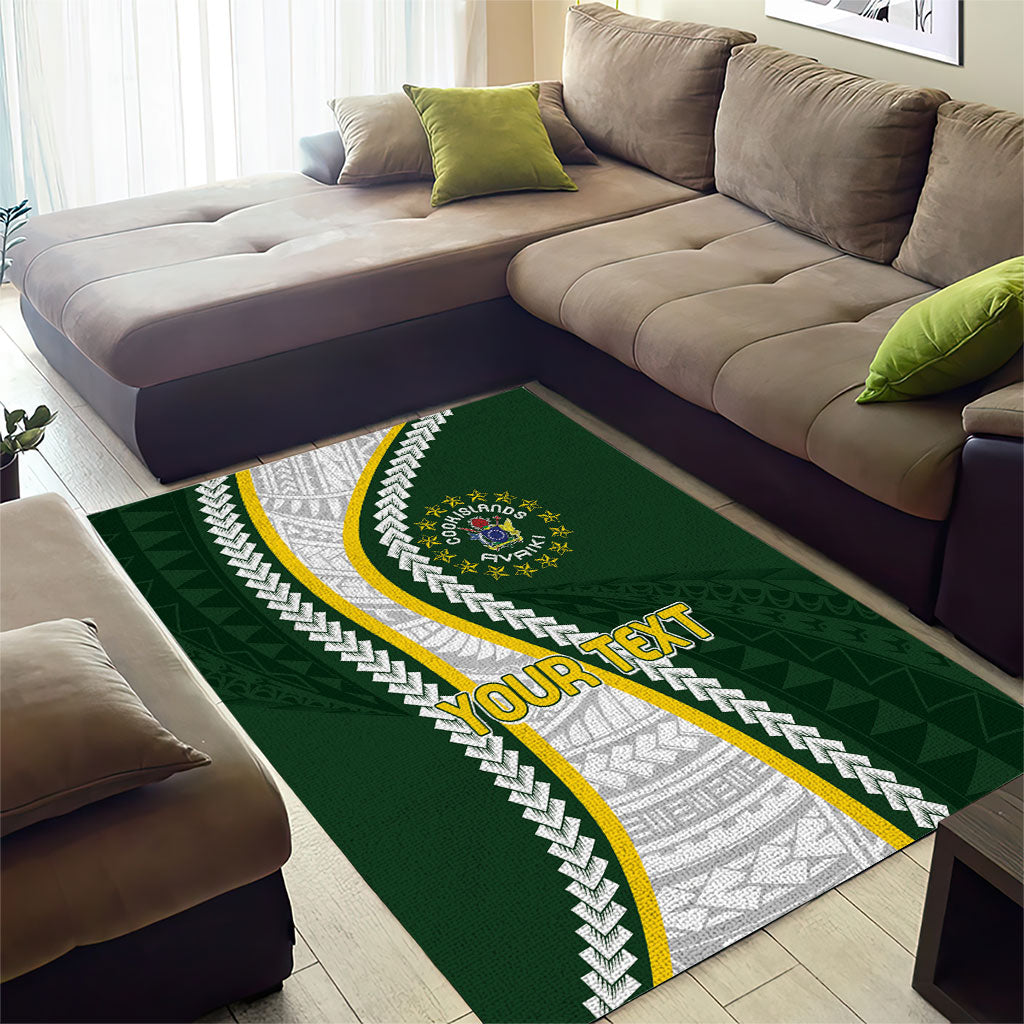 Cook Islands Rugby Personalized Avaiki Area Rug GO Kuki