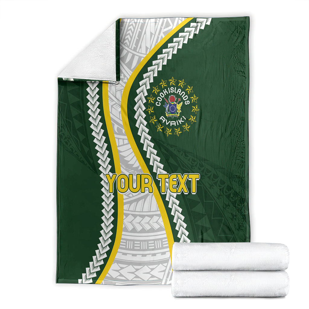 Cook Islands Rugby Personalized Avaiki Blanket GO Kuki