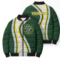Cook Islands Rugby Personalized Avaiki Bomber Puffer Jacket GO Kuki