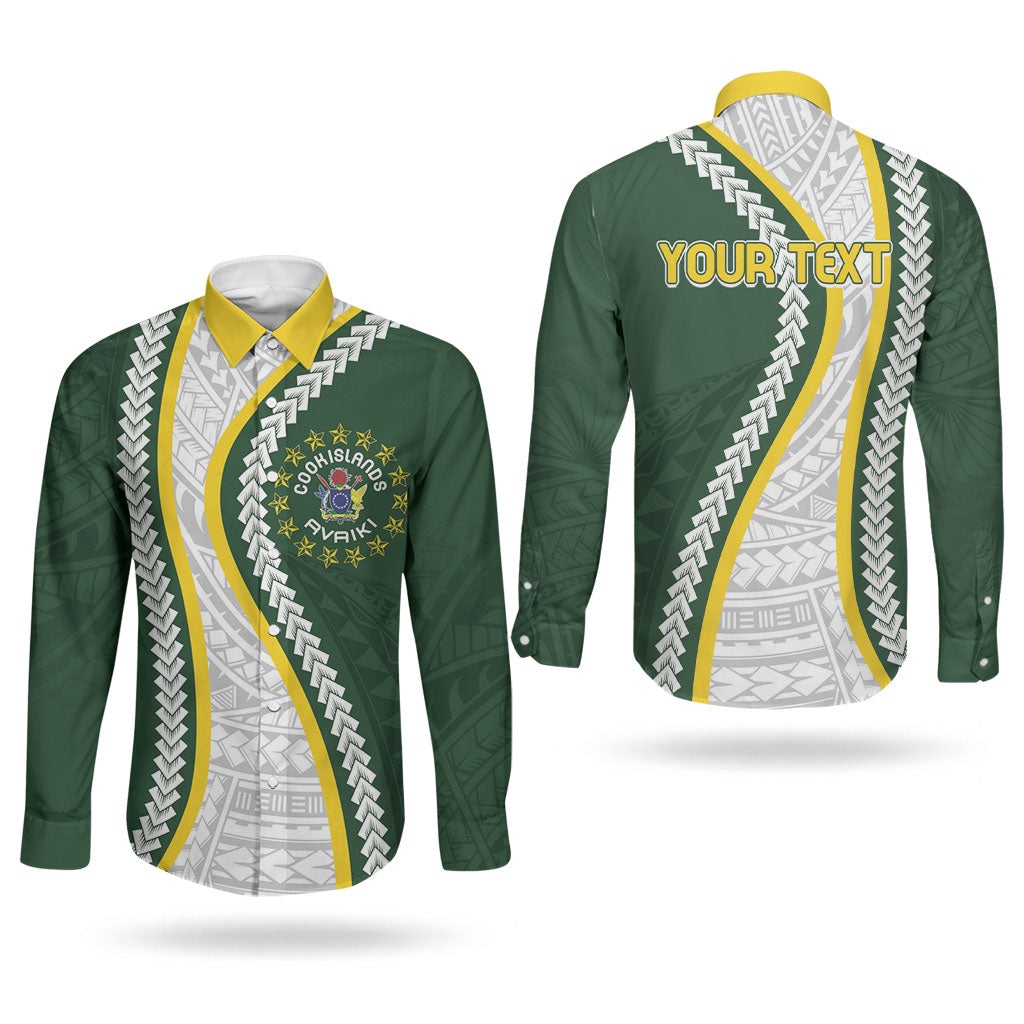 Cook Islands Rugby Personalized Avaiki Couples Matching Tank Maxi Dress and Long Sleeve Button Shirt GO Kuki