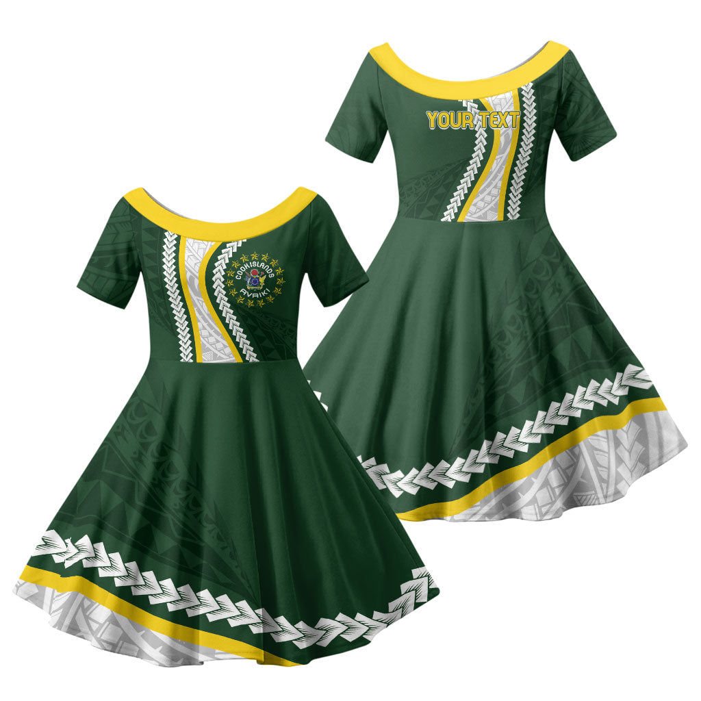 Cook Islands Rugby Personalized Avaiki Family Matching Puletasi and Hawaiian Shirt GO Kuki