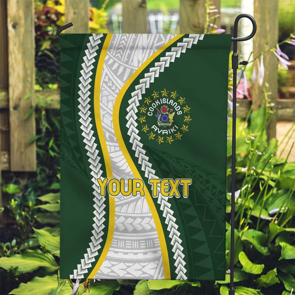 Cook Islands Rugby Personalized Avaiki Garden Flag GO Kuki