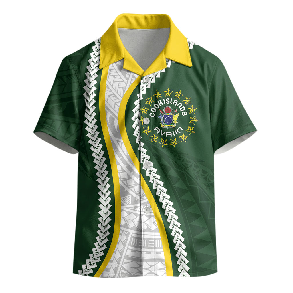 Cook Islands Rugby Personalized Avaiki Kid Hawaiian Shirt GO Kuki