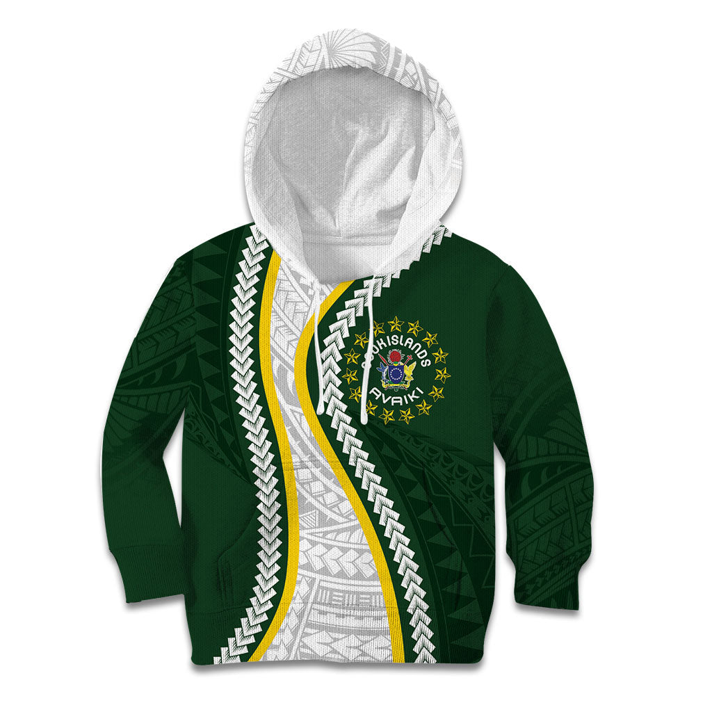 Cook Islands Rugby Personalized Avaiki Kid Hoodie GO Kuki