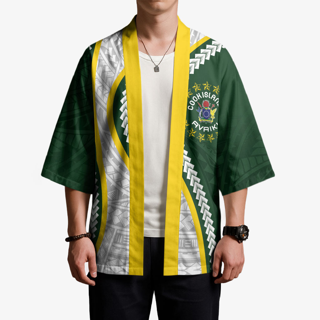 Cook Islands Rugby Personalized Avaiki Kimono GO Kuki
