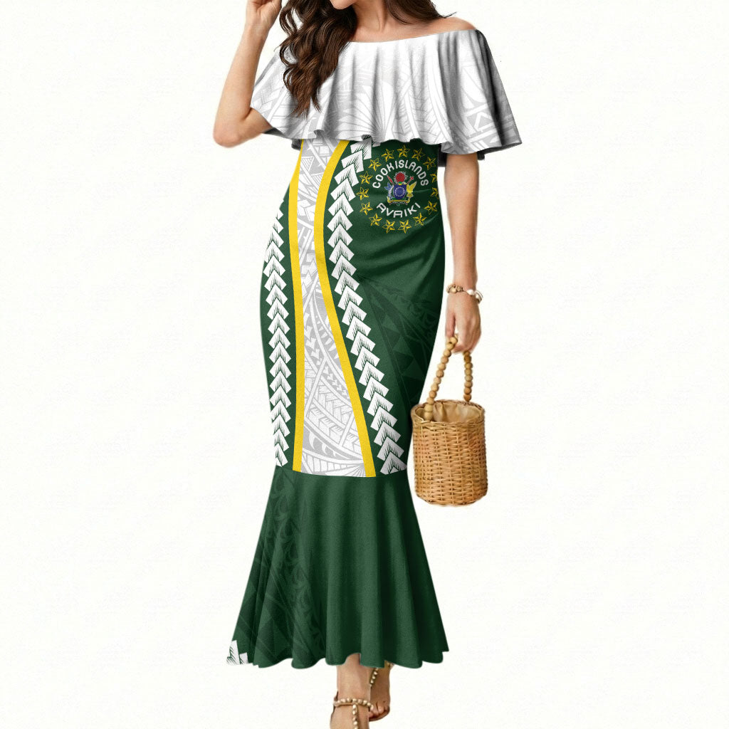 Cook Islands Rugby Personalized Avaiki Mermaid Dress GO Kuki