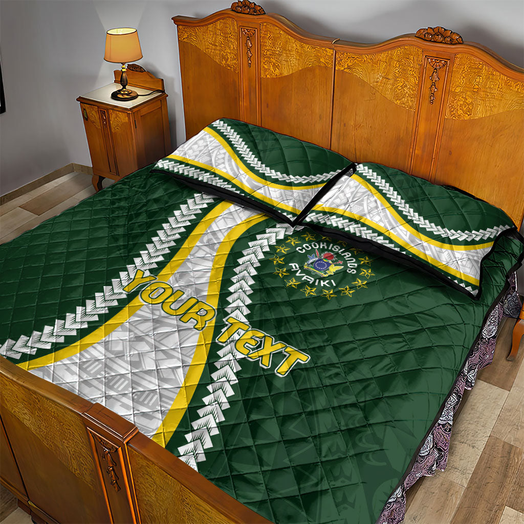 Cook Islands Rugby Personalized Avaiki Quilt Bed Set GO Kuki