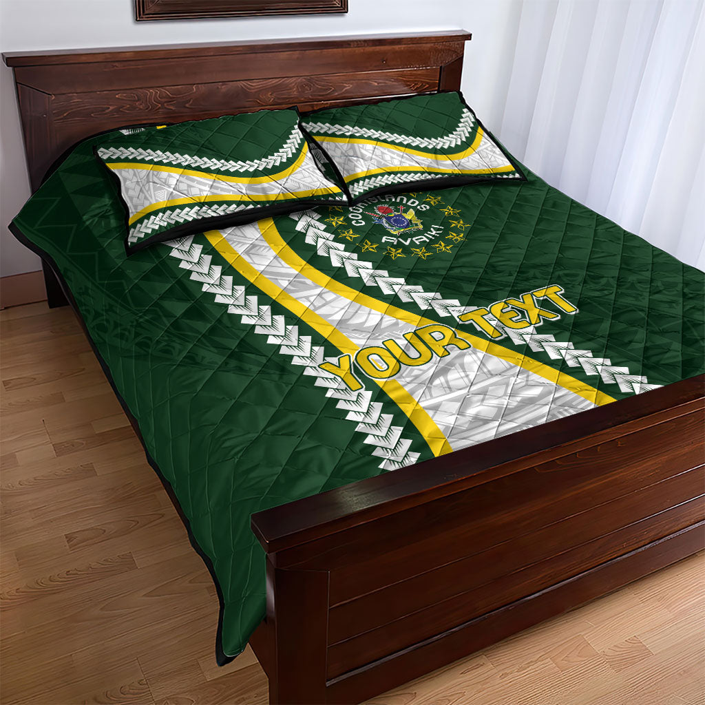 Cook Islands Rugby Personalized Avaiki Quilt Bed Set GO Kuki